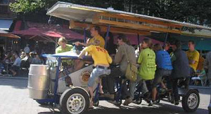 Verbod op bierfiets in Valkenburg