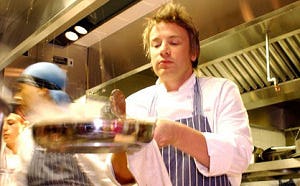 Hallucinerende Jamie Oliver op tv