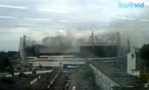 Cateringhulp ontdekt brand in stadion PSV
