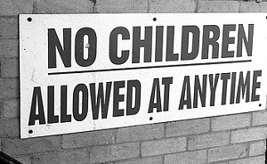 Site voor restaurants met kinderverbod