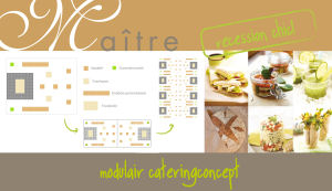 Modulair cateringconcept van Maître Frédéric