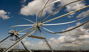 Windmolens op dak hoofdkantoor Prorest