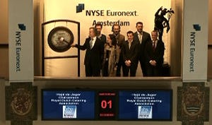 Hajé de Jager gonggast op AEX