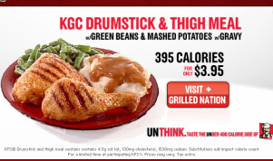 Een penny per calorie bij KFC