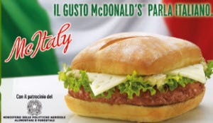 Italianen woedend over McItaly