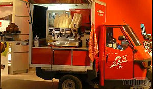 Nieuwe mobiele koffiebar op Schiphol