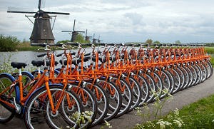 uitvoeren microscoop Paragraaf Stayokay presenteert 1.250 oranje fietsen