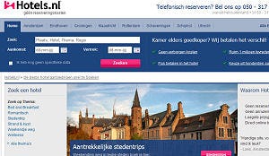 Website Hotels.nl in de prijzen