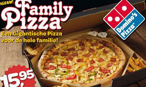 Domino's komt met Family Pizza