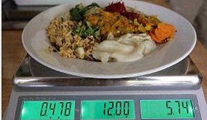Betalen per gewicht in Gents restaurant
