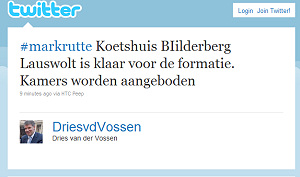 Bilderberg nodigt Rutte uit voor formatiegesprekken