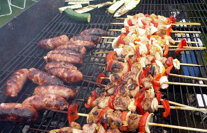 Topkoks bbq'en op Oranje Camping