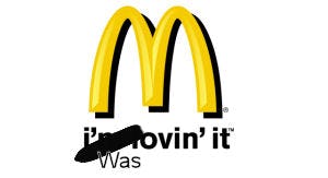 McDonald's zwartgemaakt in tv-spotje