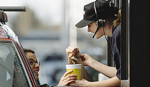 Drive-thru voorbeeld voor retail