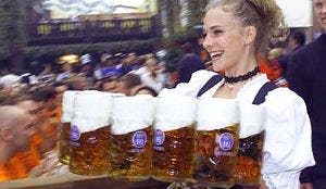 Recordtoeloop naar Oktoberfest München