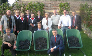Eerste druivenoogst Clos St. Gerlach
