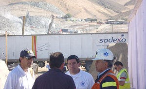 Sodexo helpt hulpverleners mijnramp Chili