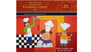 Catering cadeaubon versiert met Feels Good Art