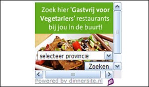 Samenwerking Dinnersite.nl en Vegetariërs Bond