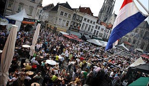Grote Markt Breda loopt leeg