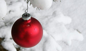 Kerstsneeuw jaagt restaurantgast hotel in