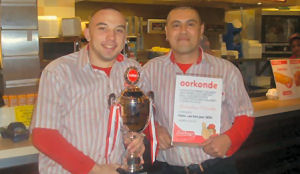 Hoofd kaal na overwinning