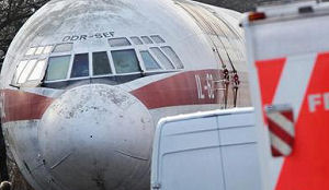 Voormalig DDR-vliegtuig wordt restaurant