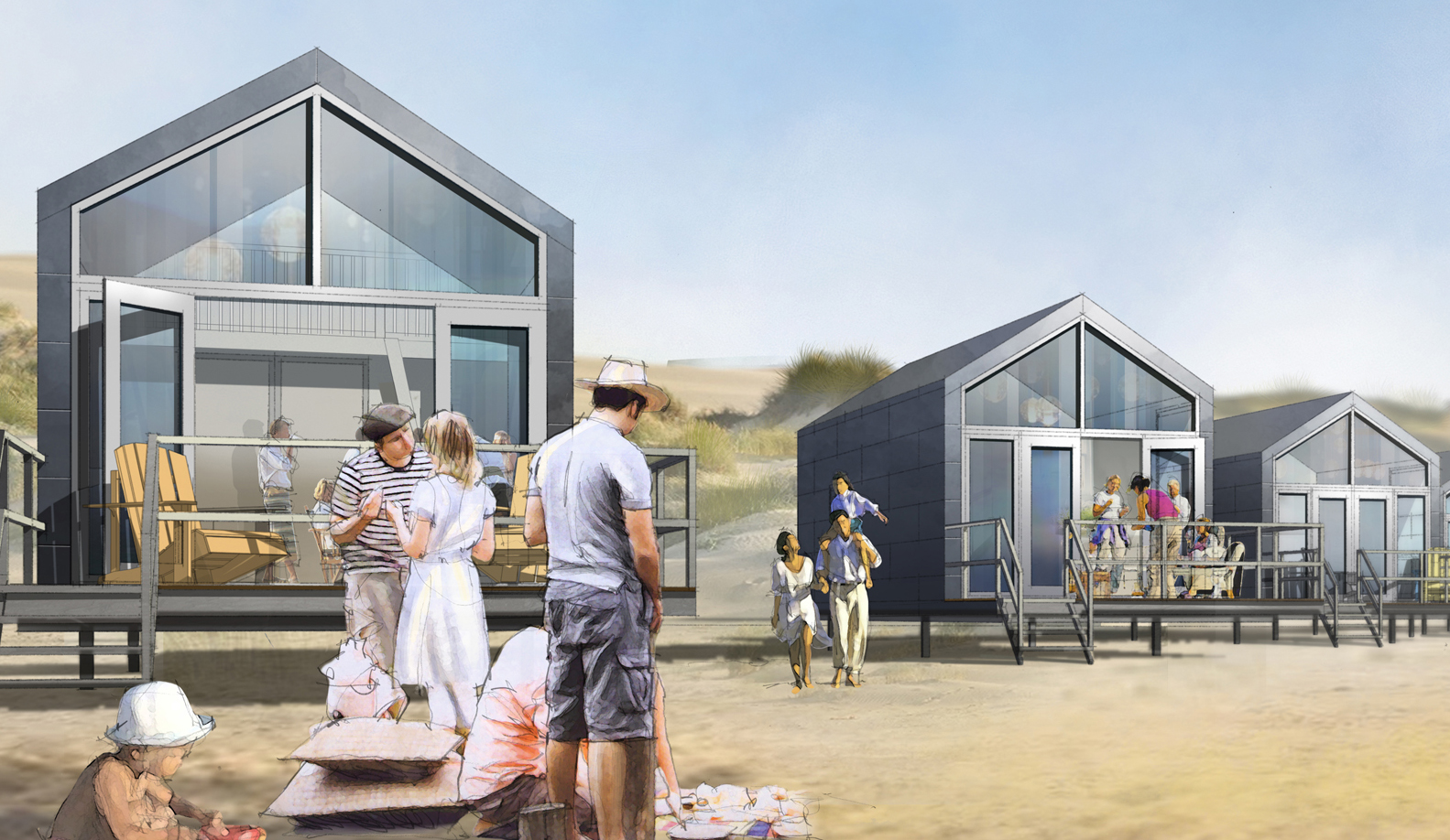 Bungalowgigant bouwt huisjes op het strand