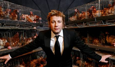 Jamie Oliver op de bres voor kip