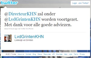 Lodewijk van der Grinten (KHN) wijzigt twitternaam
