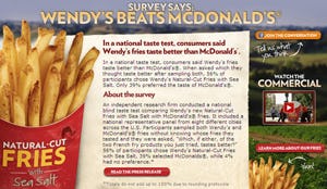Wendy's gaat 'fritesstrijd' aan met McDonald's