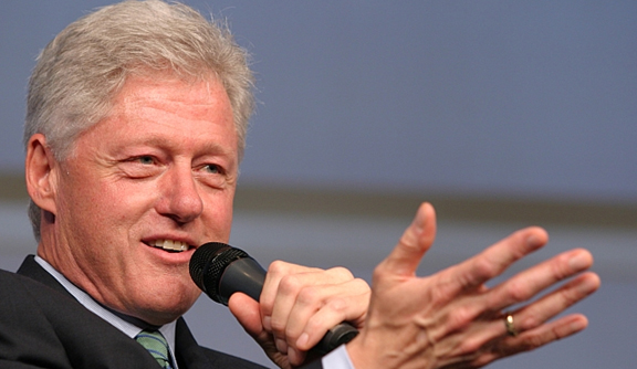 Bill Clinton neemt taart mee uit Amsterdams café