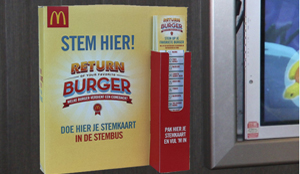 Stemmen voor favoriete hamburger