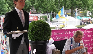VIP-wandelaarstterras van Albron bij Vierdaagse