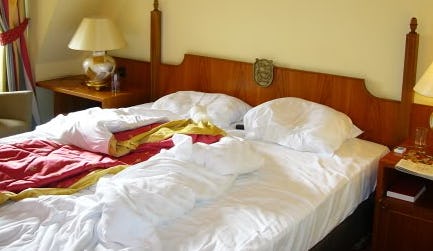 Slecht hotelbed: lage fooi