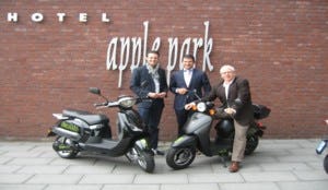 Geluidloze scooter bij Golden Tulip Apple Park Maastricht