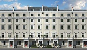 Ipad 2 op kamers Eccelston Square in Londen