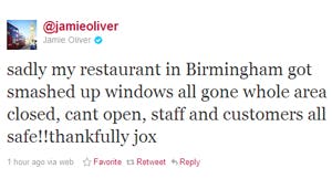 Britse reljeugd slaat restaurant Jamie Oliver kort en klein