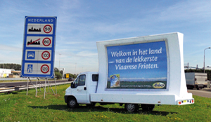 Ludieke vakantiereclame door Aviko