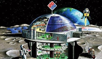 Domino's Pizza wil restaurant op de maan