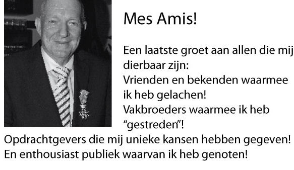 Laatste groet van Cas Spijkers in eigen advertentie