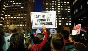 Faillissement dreigt door Occupy-protest