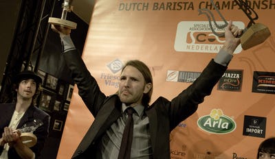 Coen van Sprang wint NK Barista