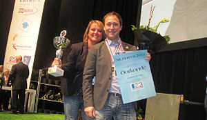 IJssalon met pindakaasjam-ijs Beste gastvrijheidsformule fastservice