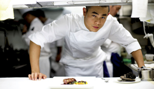 André Chiang gastkok in Het Bosch Amsterdam