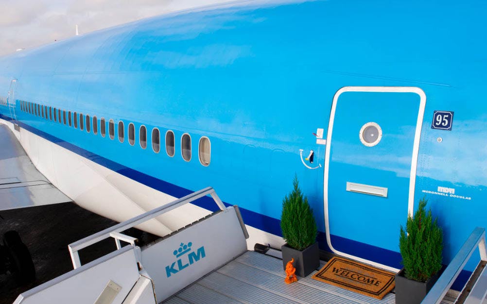 KLM met pop-up hotel op Airbnb