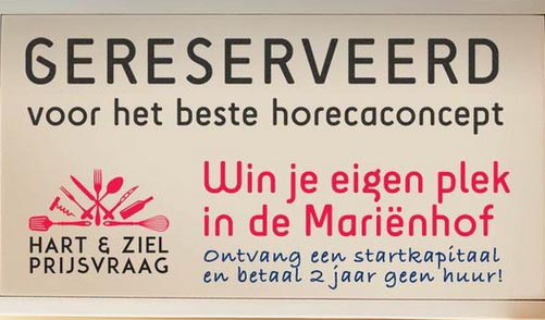 Horecaconcept winnen met prijsvraag Mariënhof