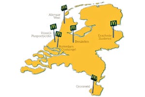 Zes nieuwe McDonald's-restaurants in 2014