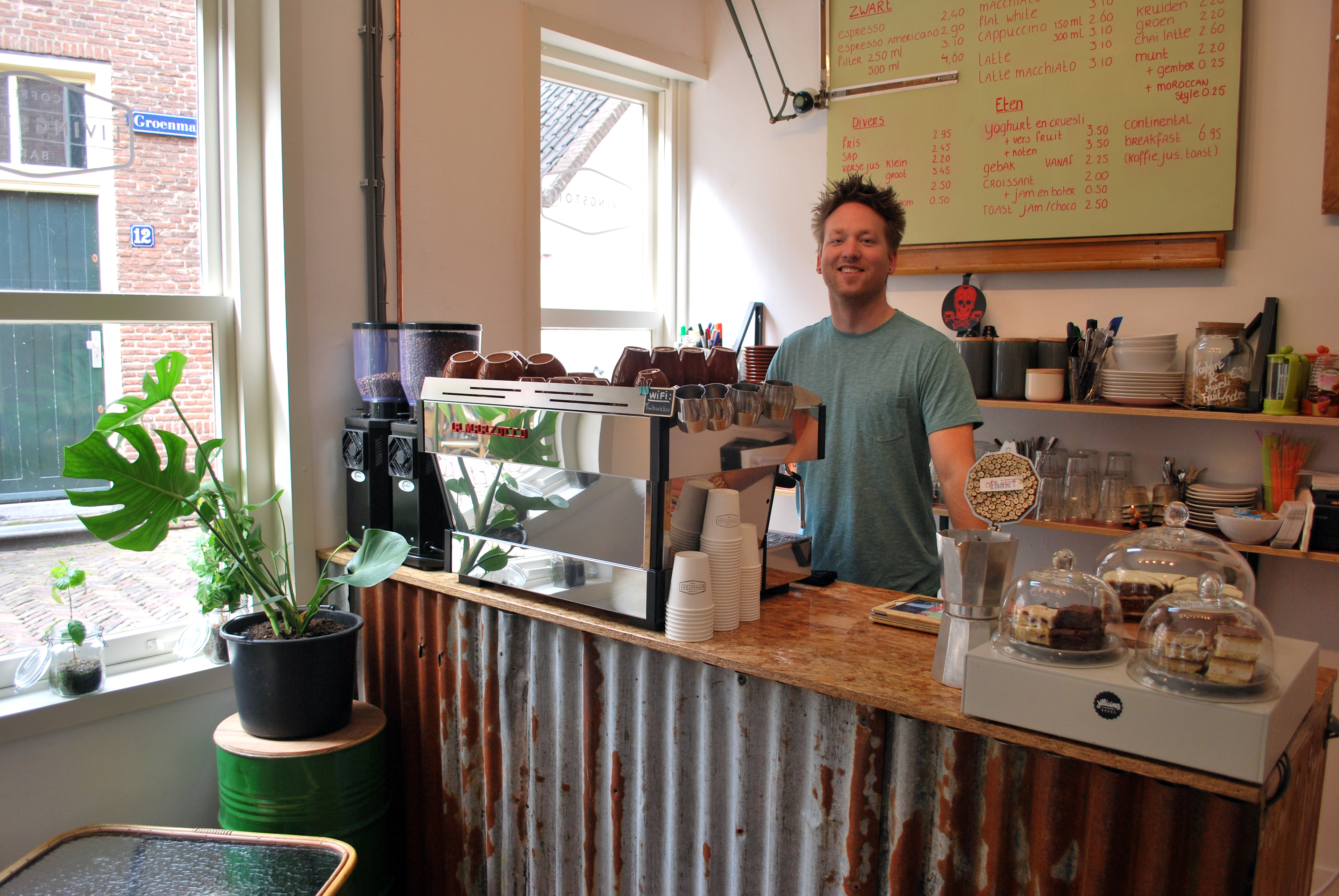 Specialty coffee bar van Raymond Veldhoen in Amersfoort
