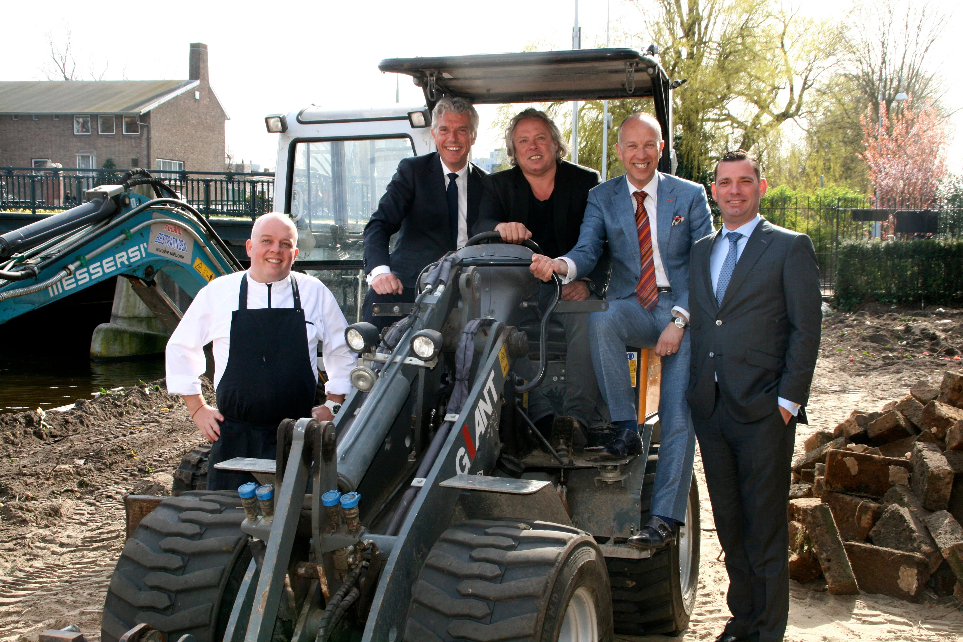 Mark Vaessen, Alexander Kluit, John de Jong, Francesco Monaco en Imre Heijboer (vlnr).